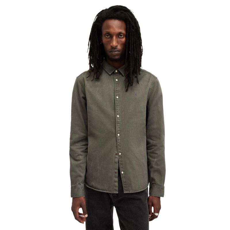 AllSaints Staveley Ramskull Embroidered Shirt image number 0